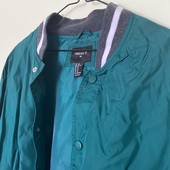 Forest Green Varsity Jacket Size XL - Picture 4 of 5